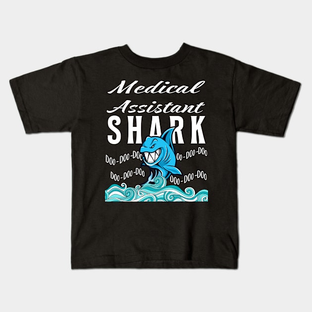 Medical Assistant Gifts - Shark Kids T-Shirt by StudioElla